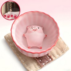뽀글뽀글 돼지찻잔 티잔 도자기 기포 올라오는 티컵 다기 술잔 물잔 거품, 1개