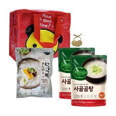 [DM] 기프트 단체 홍보 판촉_맛있는 사골곰탕 떡국 떡 엽전 꾸러미 선물세트, 53604758_본품, 상세설명 참조