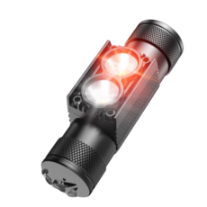 鋁合金防水頭燈：輕量型強光兩色露營/工作/維修/釣魚頭燈, 1個, A款-頭燈, 黑灰