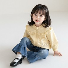 몽실이 체리포켓 러플점퍼