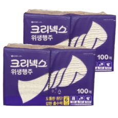 스카트 3겹 위생행주, 100개입, 2개