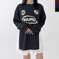 여성 오버핏 스포츠 유니폼 루즈핏 럭비 풋볼 져지 티셔츠 986000ea (개)