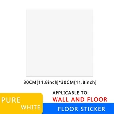 PVC 모조 모자이크 나무 대리석 벽돌 타일 자체 접착 벽 스티커 방수 바닥 타일 10 개 30x30cm White-Stripe, 그레이-30PC