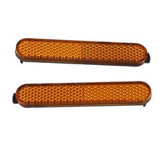 전기 스쿠터 휠 커버 쉘 보호 전방 후방 안전 반사 튜브 야간 액세서리 MI3 PRO2 용 2 개, 2개