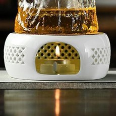 화이트 도자기 힐링타임 티워머 차우리기 온도유지 차워머 티라이트워머 도자기티워머 차데우기 다도워머 민트 힐링퓨어 다도 힐링피아, 본상품선택, 1개