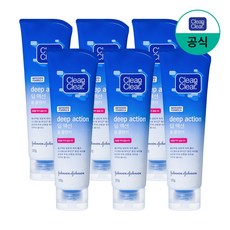 클린앤클리어 딥 액션 폼 클렌져, 120g, 6개