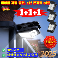 1+1+1 【1년 전기료 0원】스마트 감지 태양광 클립등【평생 보증】 태양광 led 야외등 센서등 정원등, 태양광 클립등, 8개