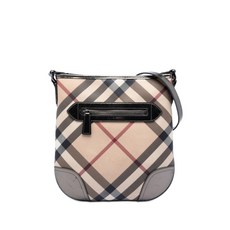 버버리 중고 2000-2017 슈퍼노바 체크 코팅 캔버스 드라이든 크로스 백