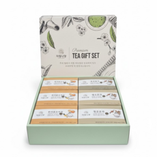 더 진한 2종 액상차 선물세트 한라봉 유자차 생강꿀차 종이가방 포함, 60개