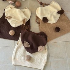 新竹出貨 嬰兒馬甲外穿秋冬季帽衫時尚百搭毛衣背心可愛兒童開衫坎肩外套
