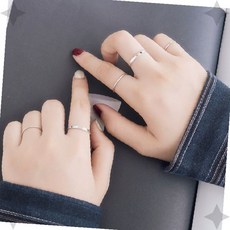 심플 미니멀 마디반지 세트 열개입 데일리 착용 저자극 소재 여성 액세서리 패키지