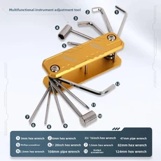호환 포올스 기타 베이스 수리 도구 다기능 렌치 콤비네이션 베이스 2 in 악기, 01 AW12- 다기능 악기 조정 도구