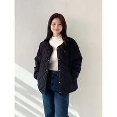 클래시코 오버핏 여성 경량 패딩 점퍼 깔깔이 퀼팅 자켓