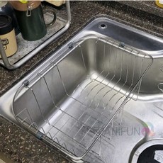 D형 설거지식기건조대 그릇건조대 식기건조대1단 싱크대트레이 싱크대식기건조대 씽크대정리대rai9+2Pce