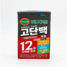 정식품 베지밀 검은콩 고단백 다이어트두유, 190ml, 16개