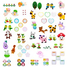 메이크문구 환경구성 기획전 펠트 36종, 24 애벌레2번