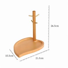 玄關實木鑰匙收納架：門口創意置物擺件，進門掛鑰匙收納盒，限時特惠中, JM006【櫸木+黃銅】, 1個