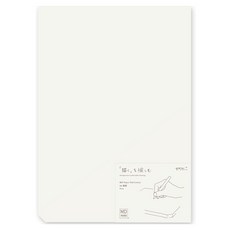 日本 MIDORI MD 棉質紙墊 A4 空白, 1個, 白色