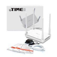 IPTIME AX2004T 화이트 와이파이 기가 유무선 공유기 + 기가랜선 1m 포함, 1개