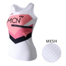 MCN 여성용 K 매쉬 민소매 이너웨어 스플렌디드 자전거 싸이클 스포츠코디 타이트한 사이클상의 싸이클반팔