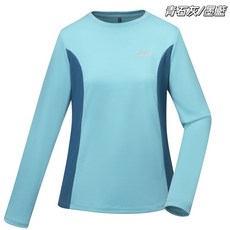 ATUNAS歐都納女款長袖排汗抗菌T恤(A6TS2520W青石灰墨藍/經典百搭/台灣製)