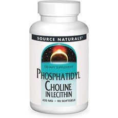 Source Naturals 일본직구 소스 포스파티딜 콜린 90 소프트겔 420 MG, 1개