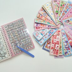 다이어리 꾸미기 스티커북과 스티커100장