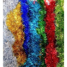 【洋洋小品-中壢平鎮】2吋金蔥條 萬聖節聖誕節表演道具舞衣舞蹈用品 棉紗條彩帶聖誕樹氣氛佈置, 1個, 銀, 銀