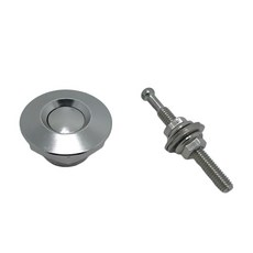 내구성 엔진 보닛 잠금 알루미늄 범용 푸시 버튼 빌렛 후드 핀 잠금 클립 키트 휴대용 자동차 빠른 32mm/1.25", 1개