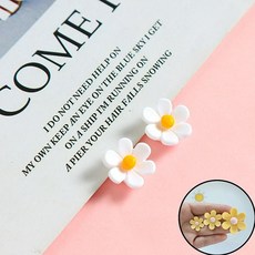 도매왕 플라워 자석 부자재 냉장고 꾸미기 꽃장식 마그넷 DIY 냉장고자석, 핑크중형