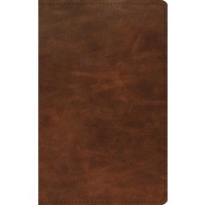 (영문도서)ESV Thinline Bible Red Letter (Full Grain Leather Saddle Brown) Leather, Crossway, English, 9798874903534 Crossway, English, 9798874903534