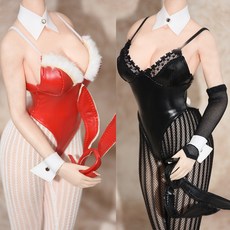 1：6 tbl 女兵人用 兔女郎 耶誕兔 娃衣, 1個, 白兔套裝,均碼