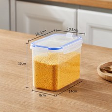 冰箱收納盒食品級五穀雜糧密封罐家用廚房米桶豆子保鮮盒, 1個, 如圖