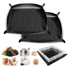 PINVNBY 149.9 x 149.9cm(59 59인치) 두꺼운 방수 반려동물 놀이 울타리 매트 기니피그 케이지 라이너 방수포 바닥 재사용 가능한 베이스 토끼 흰 족제비