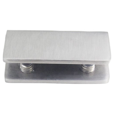 不銹鋼玻璃夾 玻璃固定座 置物架夾子 玻璃平台夾具 層板夾 層板托 玻璃板夾頭, 不鏽鋼, 1個