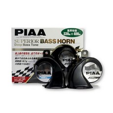 PIAA HO-9 重低音運動型雙頻喇叭 贈線組 汽車喇叭 高低音 叭叭 哈家, Black