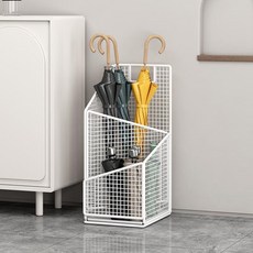 賣場新品雨傘架雨傘收納架雨傘置物架傘架家用雨傘架辦公室雨傘架適閤家門、大容量雨傘收納置物架高效瀝水掛傘神器 家用雨傘, 1個, 白色雨傘桶