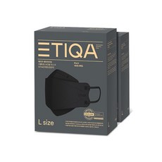 ETHIKA 黑色口罩 L號 8入, 1組