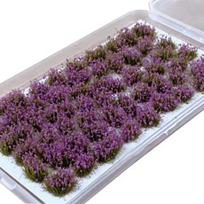 디오라마 꽃 화초 꽃밭 퍼플 50주 세트 철도모형 미니어처 전5색 화이트 퍼플 핑크 오렌지×옐로우 옐로우 DIY 초록 화초가 딸린 꽃 풀밭 레이아웃 하코노니와단 정원 정원 춘첨 경, 1개