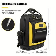 雙肩工具背包 電工專用 大容量多功能, 1個