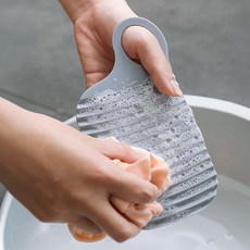 [1+1] 미니 핸드 빨래판 속옷 양말 애기옷 싱크대 걸이 손빨래 여행용 세탁 다용도 물, [1+1]화이트+화이트