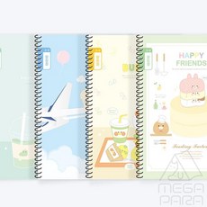 메가파라 펜피아 스프링 알림장 3-6 좁은칸 색상랜덤출고 초등학교알림장