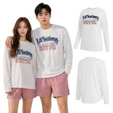 UPF50+[95~105] 비키비키 플래그 남녀공용 래쉬가드 상의 빅사이즈 라운드 비치웨어 수영복