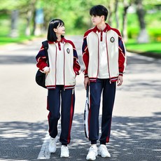 時尚連帽拉鍊運動套裝，休閒情侶跑步大學T長褲，潮流服飾