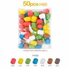 pl 플레이콘 리필 50p 7색혼합 놀이콘 물부치 옥수수깡, 기본, 1개