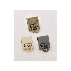 해피베어스 원 포인트 가방 잠금장식 2.2cm, 골드, 1개