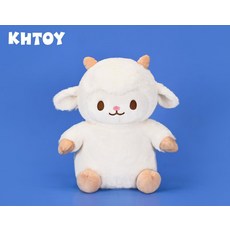 KHTOY 可愛綿羊造型絨毛娃娃, 6吋/18cm, 1個