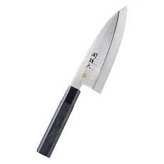 KAI 貝印 関孫六 銀壽 ST 不鏽鋼德巴刀 歐式刀具, 1個, 銀色 + 黑色