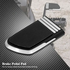 오토바이 브레이크 페달 패드 발받침 풋 페그 커버 할리 소프테일 스트리트 밥 FXDB 팻 FXFBS 2018-2023
