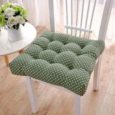 사무실 의자용 사각 등받이 쿠션 시트 소파 패드 사이즈, 8. Green dot